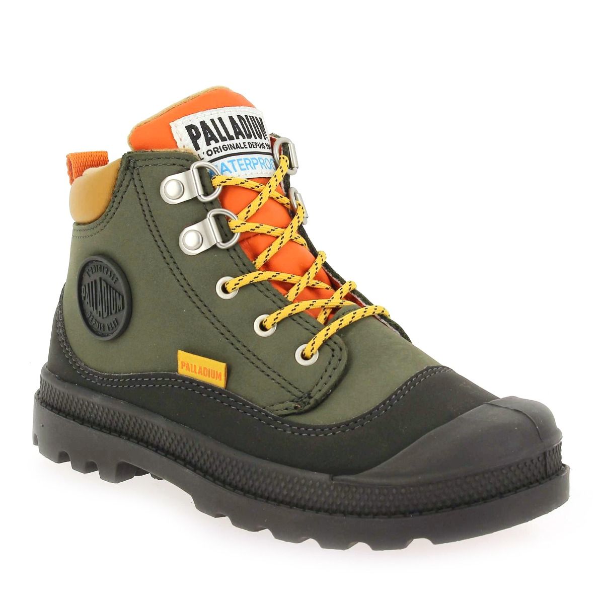 Palladium  PAMPA HI CUFF HKR WP - Kaki Orange