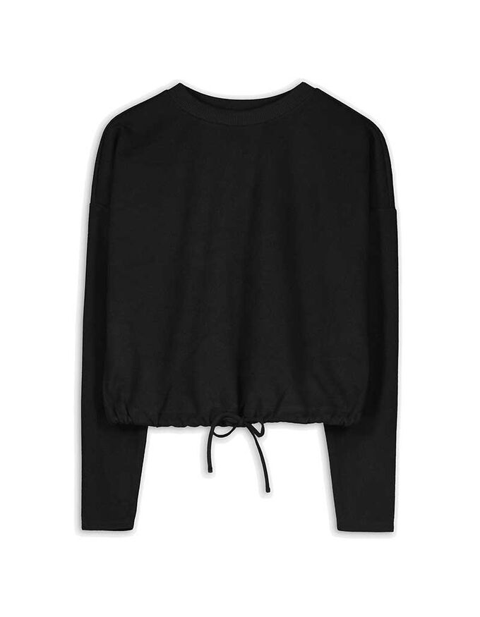 Sweatshirt - Tunnelzug am Saum