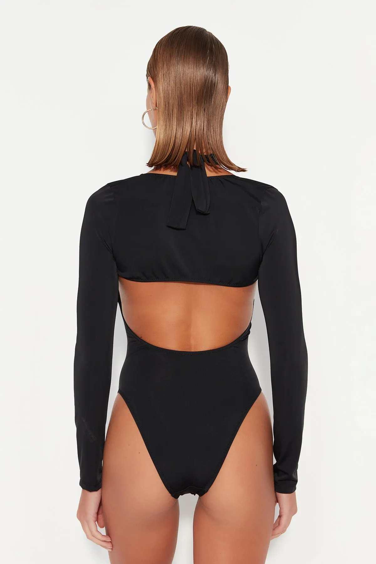 Trendyol Collection  Monokini - Schwarz - Unifarben