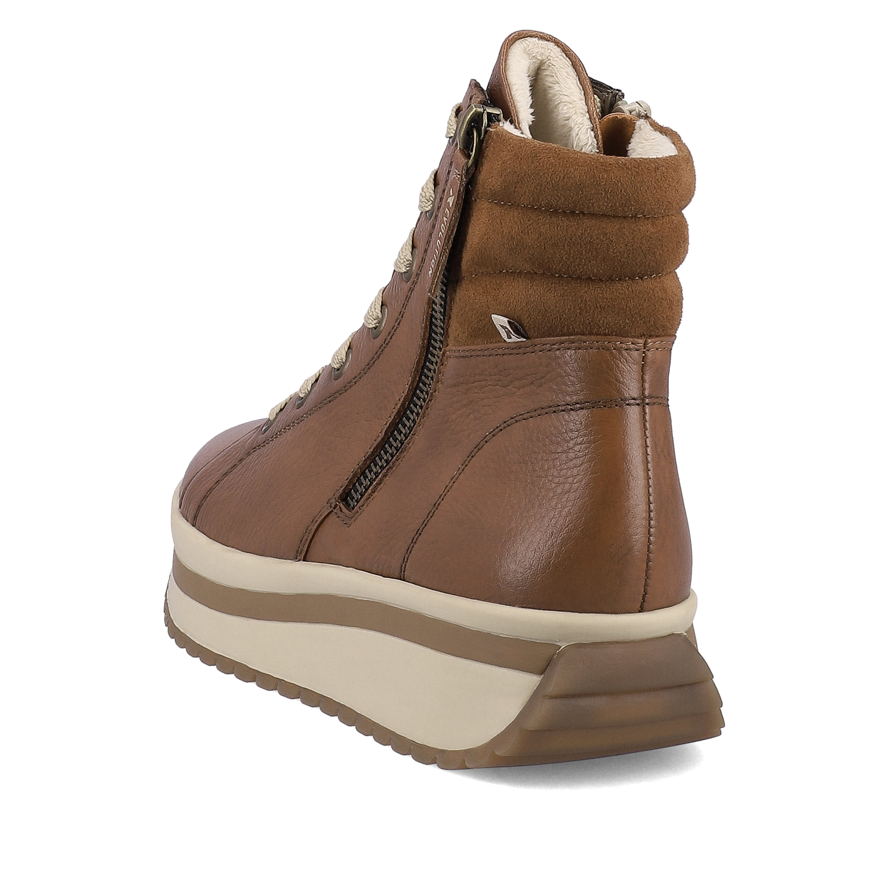 Rieker Damen Sneaker High wood brown
