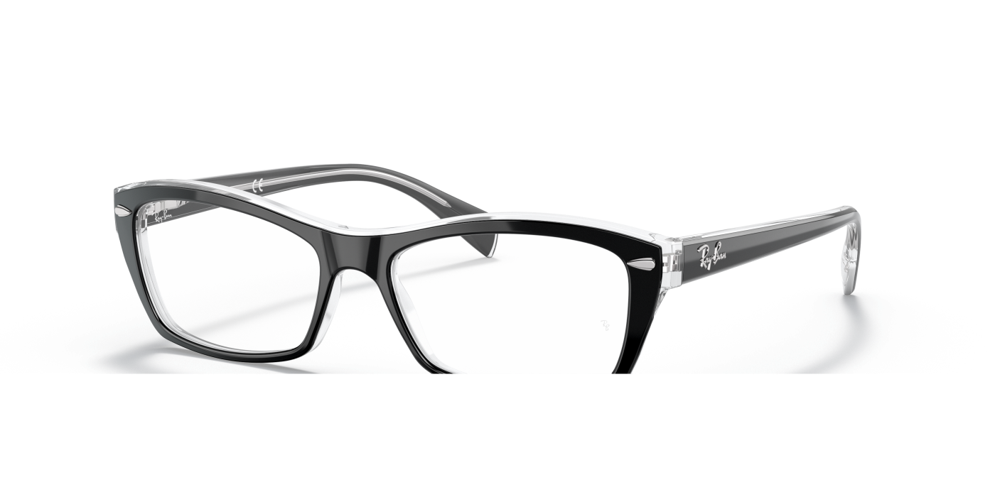 RB5255 OPTICS - Negru lucios pe transparent