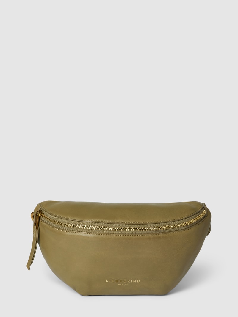 Crossbody Bag aus Leder Modell 'Tavia' in schlamm