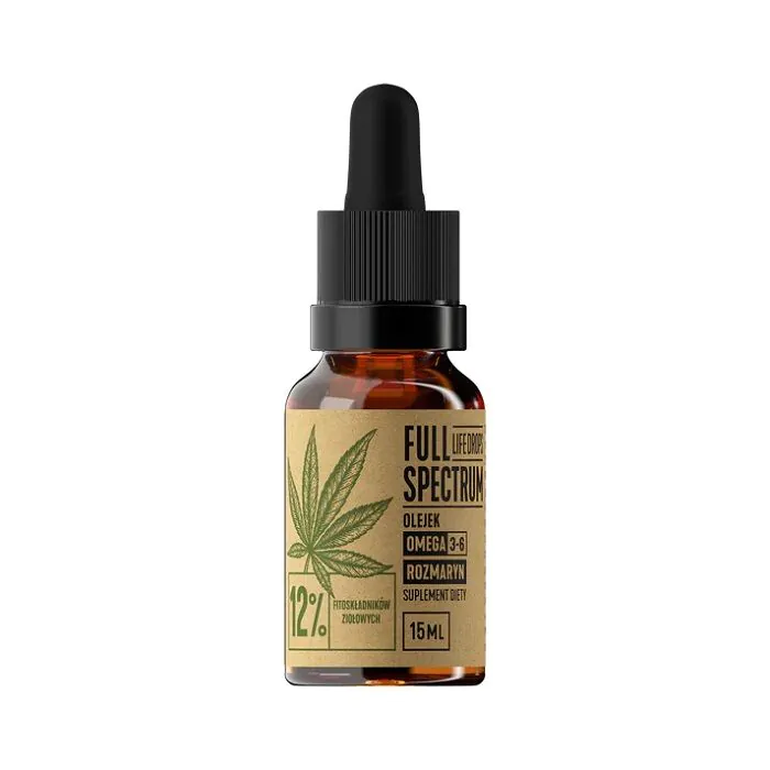Aceite de cáñamo con CBD de espectro completo + CBDa al 12%, 15 ml