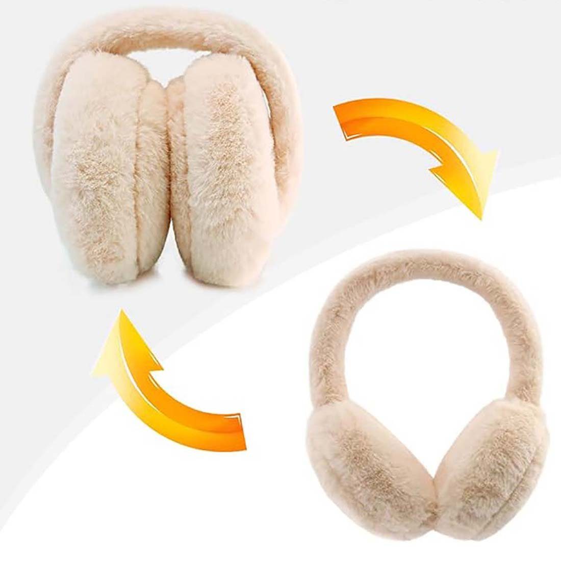 DRSEON Ohrenwärmer Faltbare Ohrenwärmer Damen Winter Plüsch Ohrenschützer (1-St)