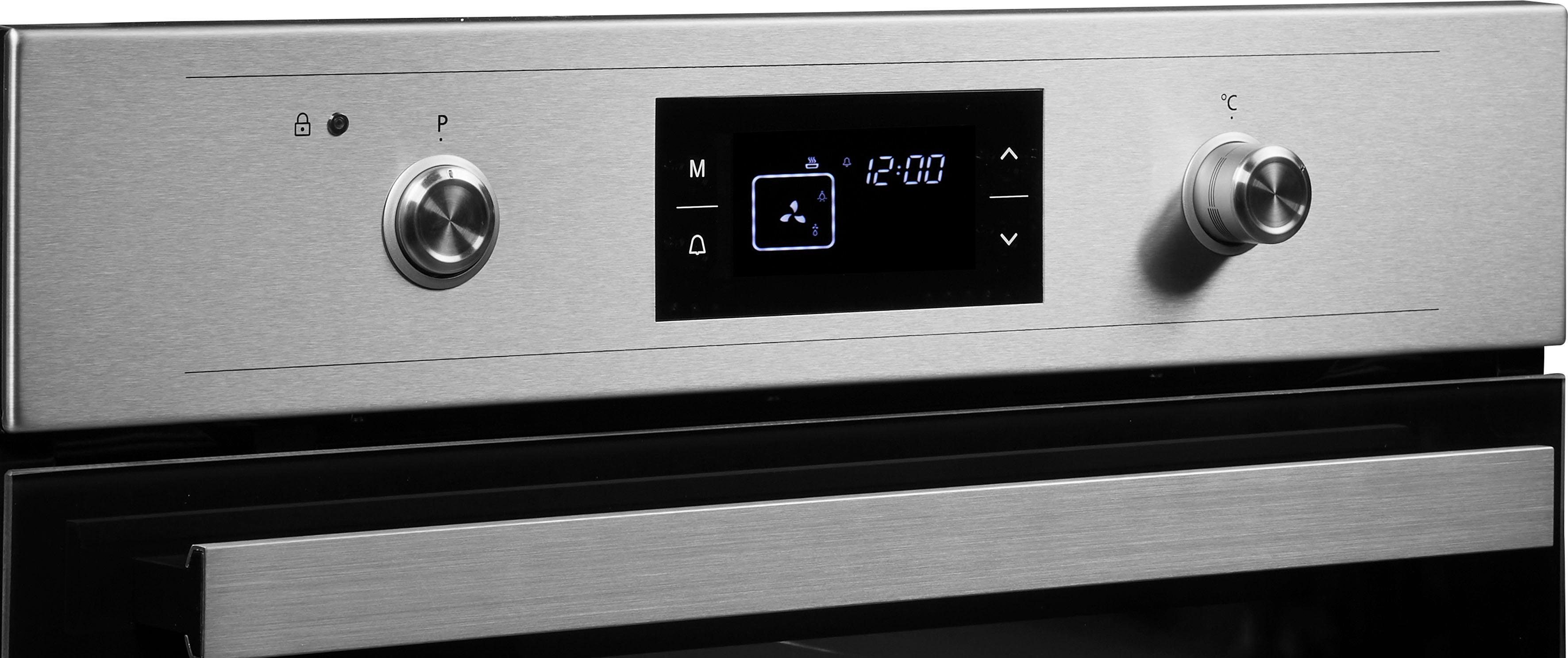 Sharp Pyrolyse Backofen K-61V28IM1-EU, Pyrolyse-Selbstreinigung