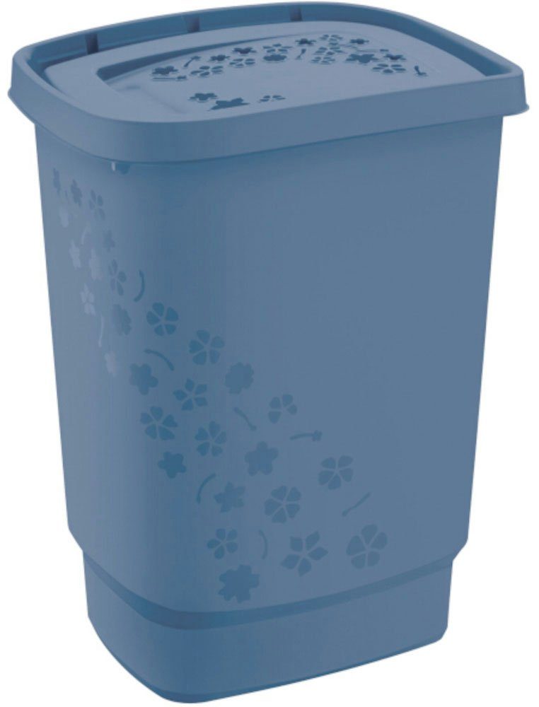 ROTHO Wäschekorb Flowers, 55 Liter