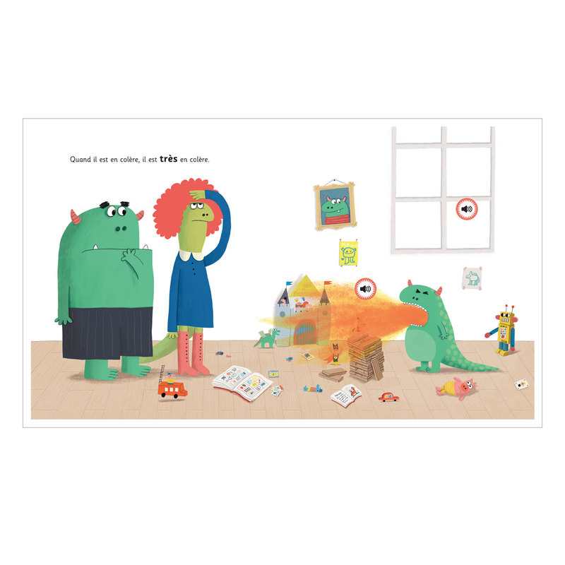 Livre sonore Les émotions de petit dragon - Gallimard Jeunesse