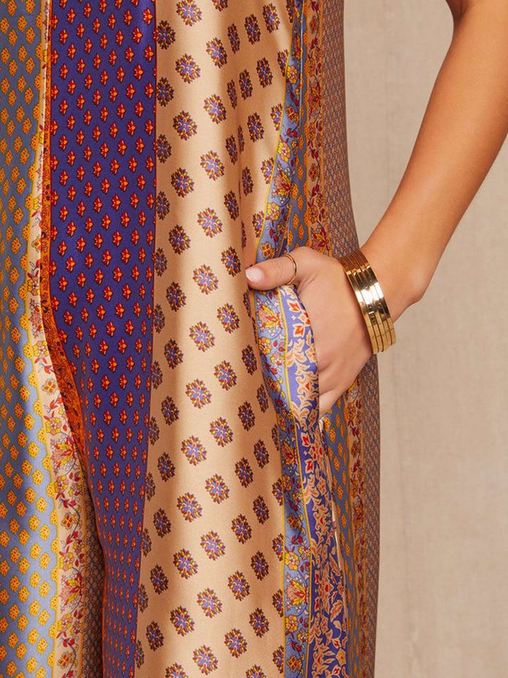 Milan Kiss Kleid in Orange/ Lila günstig kaufen