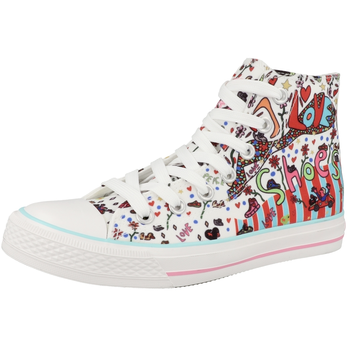 Dockers by Gerli 36UR211 X Art Limited Edition Sneaker mid weiss