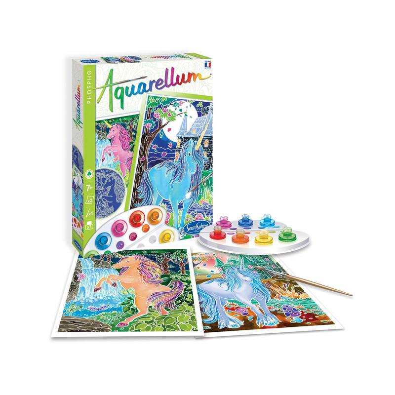 Aquarellum Licornes phosphorescent Sentosphère