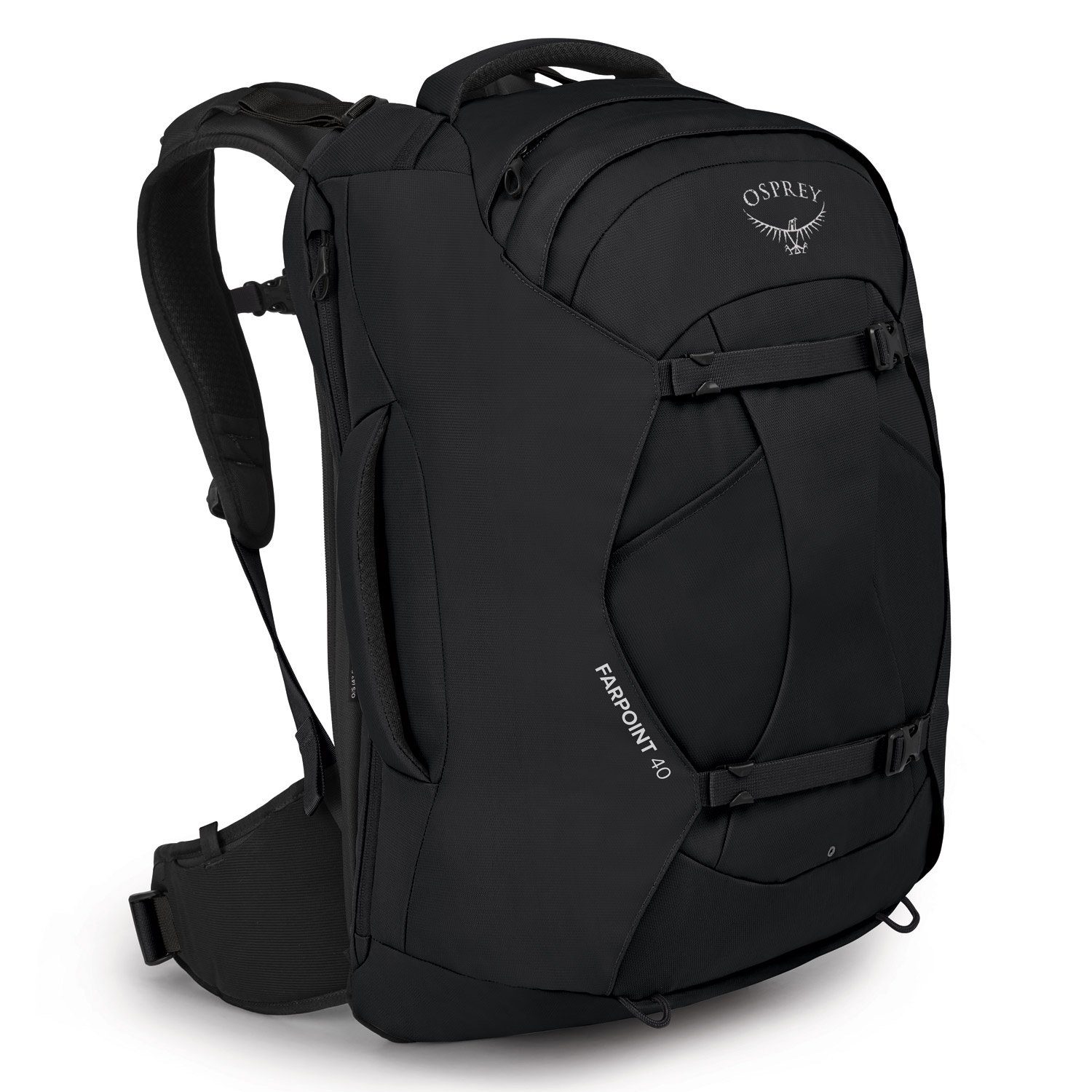 Osprey Freizeitrucksack OSPREY Reise Rucksack Farpoint 40 Black (Stück, Stück), Rucksack