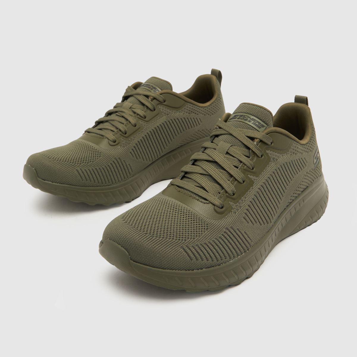 SKECHERS Bobs Sport Squad Chaos khaki színű edzőcipő