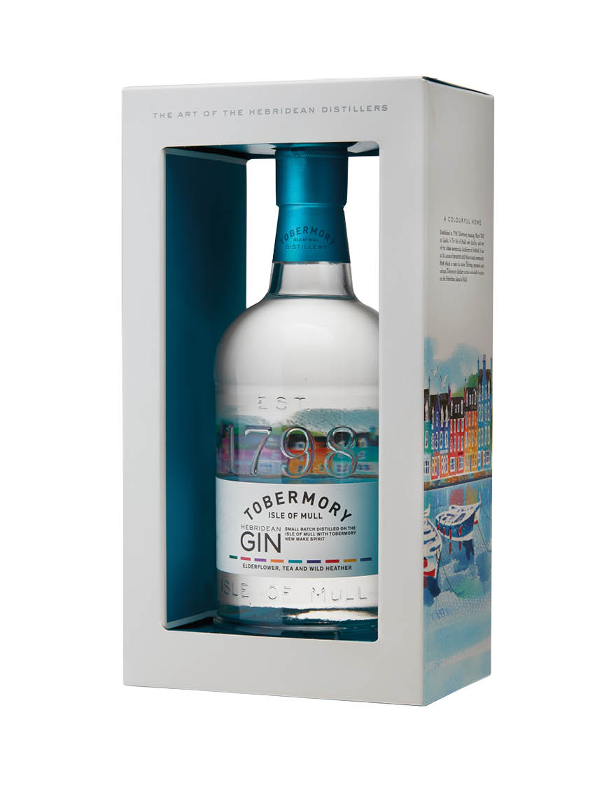 Hebridean Gin Tobermory 0,7 ℓ, En Étui