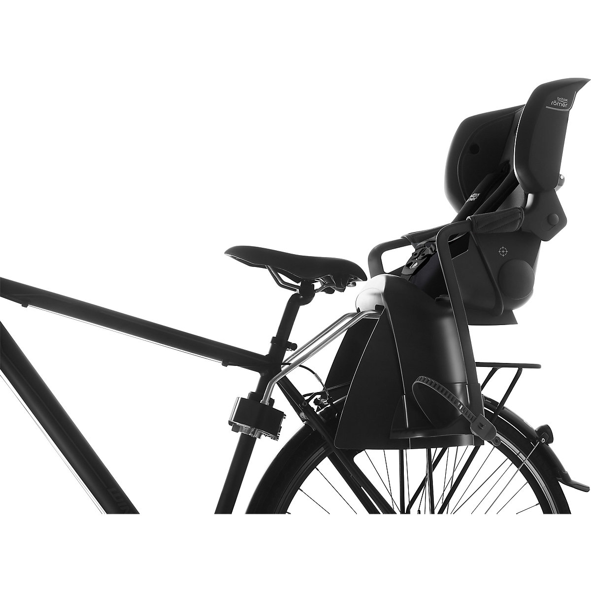 Jockey³Comfort Fahrrad-Sicherheitssitz inkl. Zweithalterung, Black/Grey