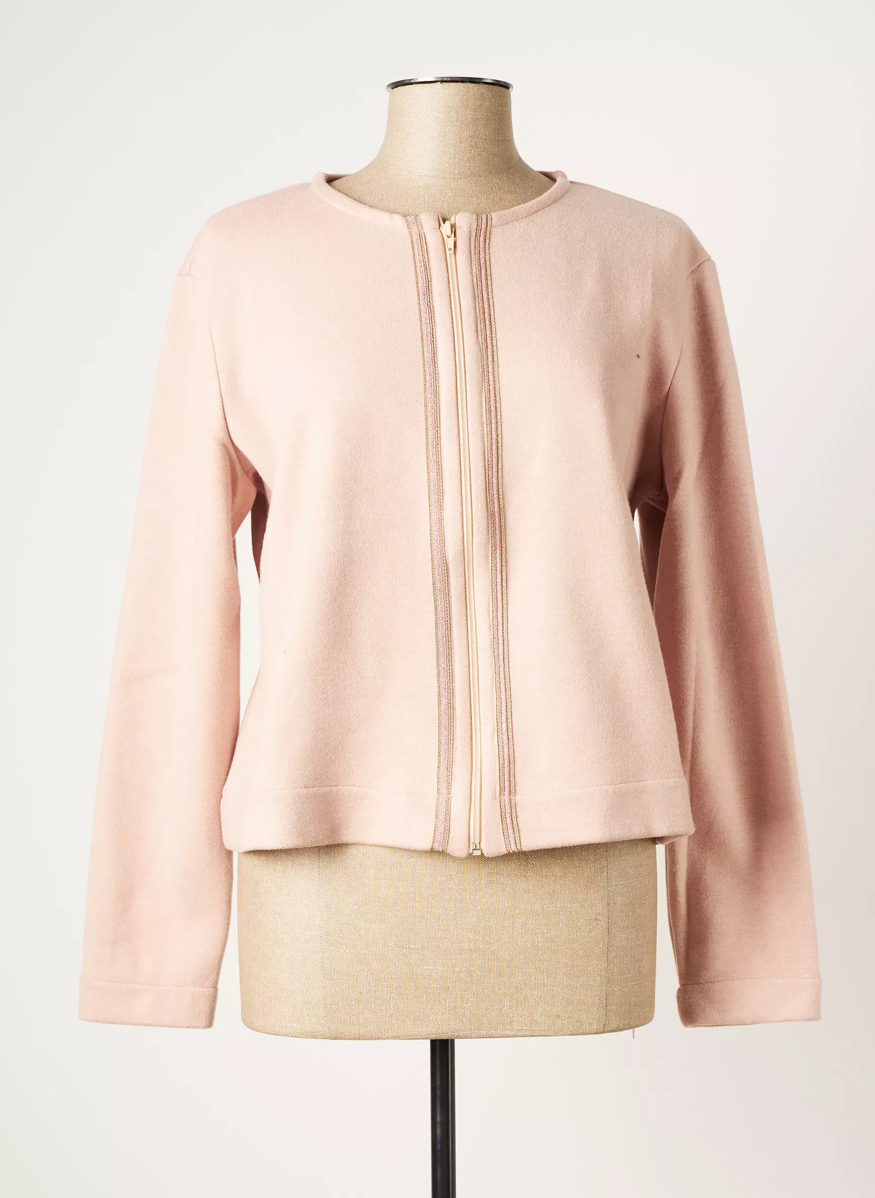 Ls Vestecasual Femme couleur rose
