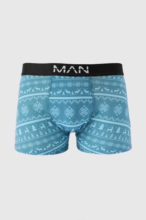 3er-Pack Weihnachts-Boxershorts mit Geschenkbox