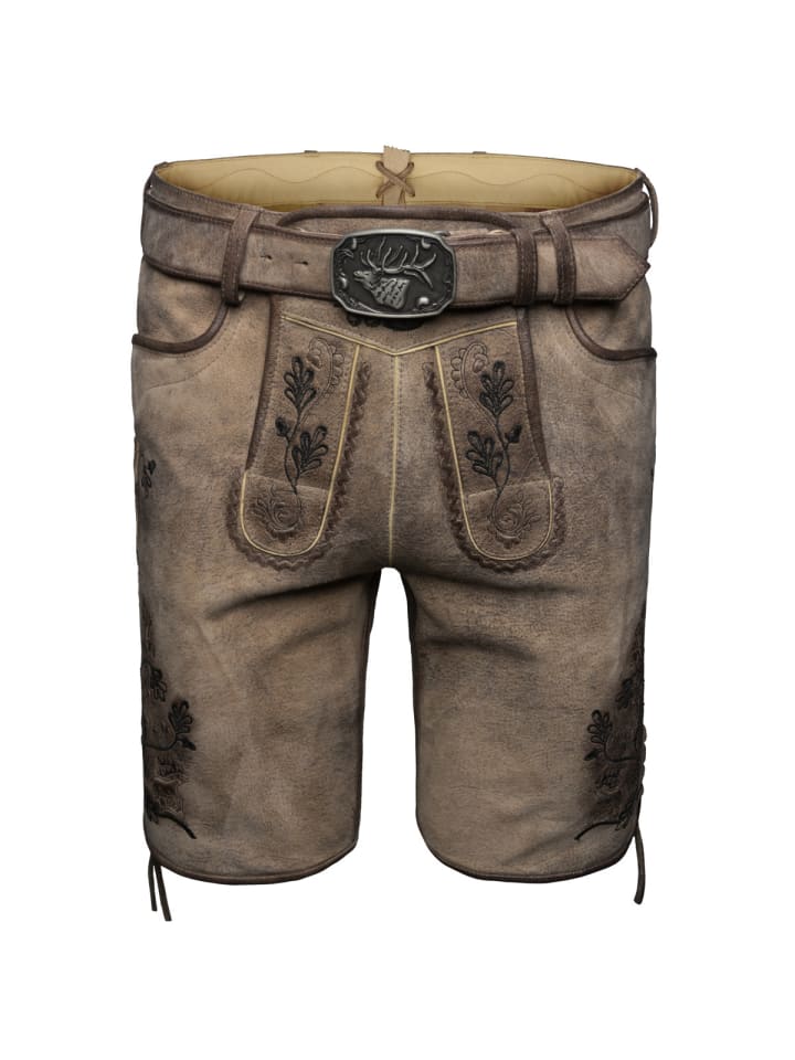 Spieth & Wensky Lederhose Archibald in dunkelbraun günstig kaufen