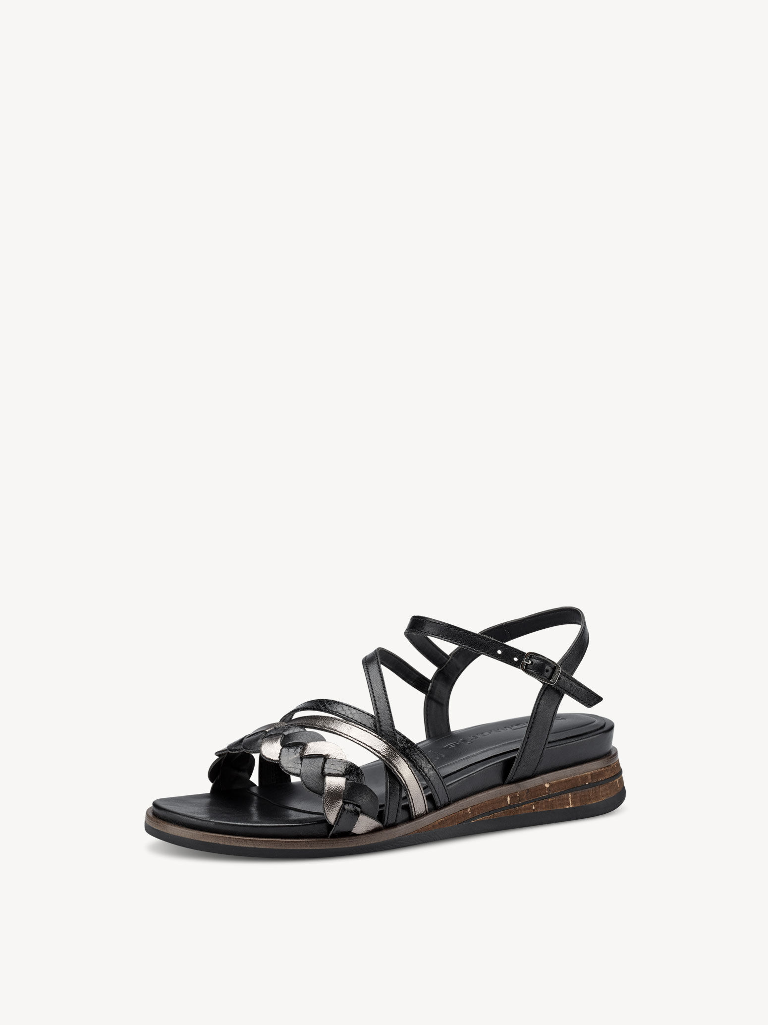Sandale à talon - noir