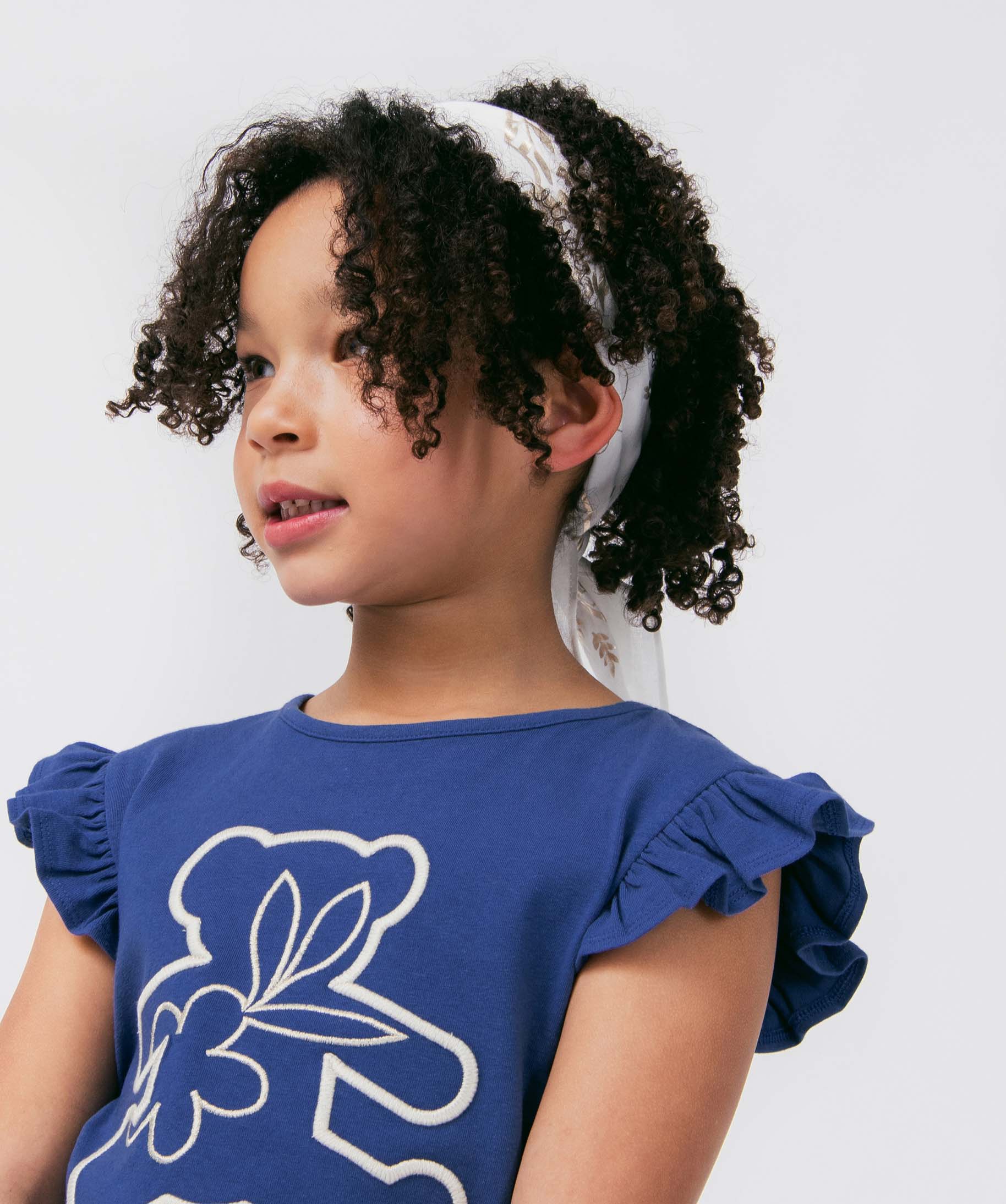 Foulard fille avec motifs fleuris scintillants - LuluCastagn... blanc | GEMO
