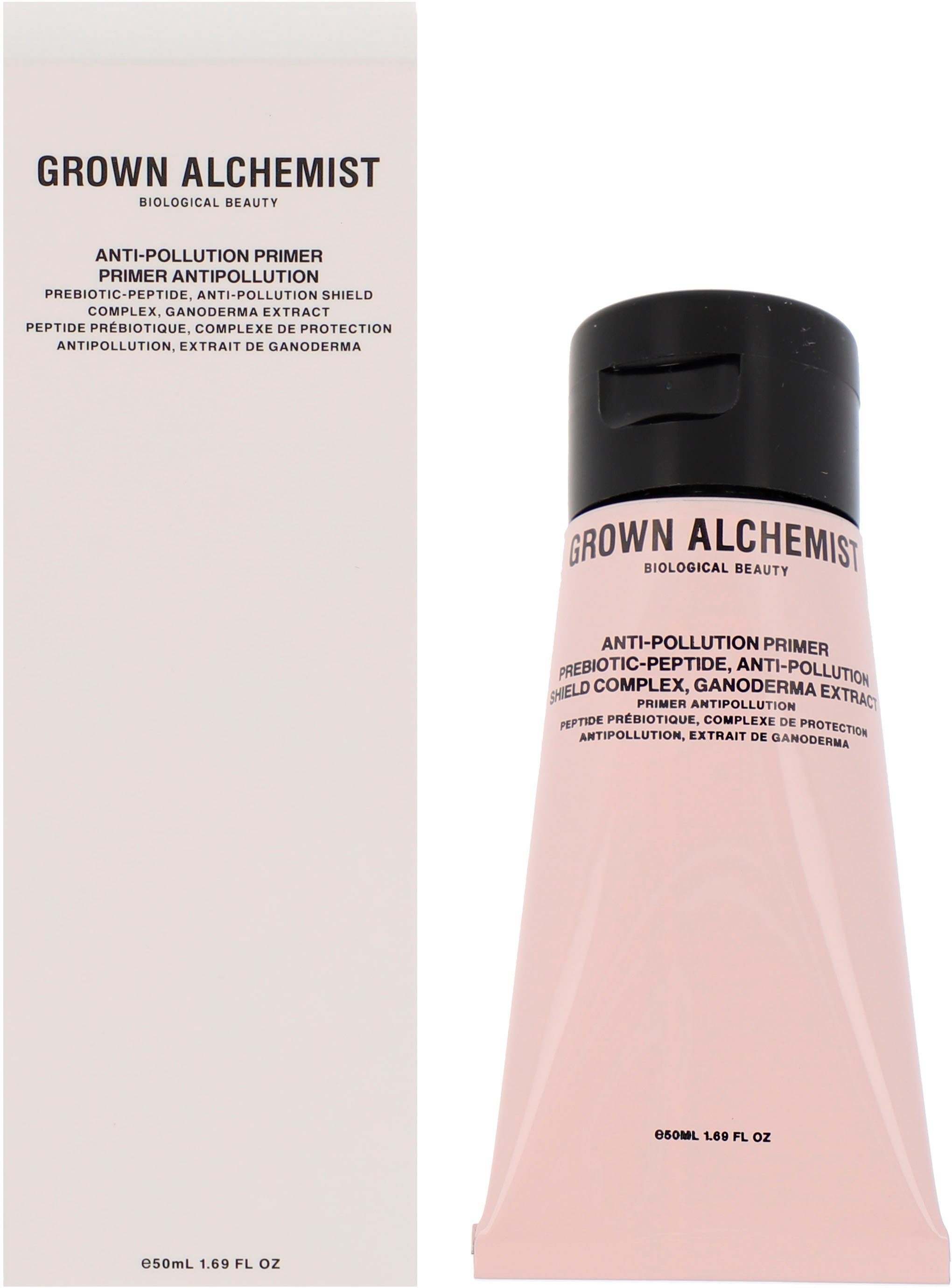 GROWN ALCHEMIST Primer Anti-Pollution Primer, Prebiotic-Peptide, Anti-Pollution Shield Complex, Ganoderma Extract