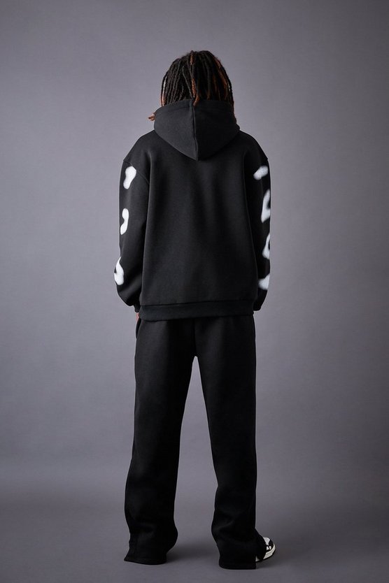 Oversize Man-Dash Trainingsanzug mit geteiltem Saum