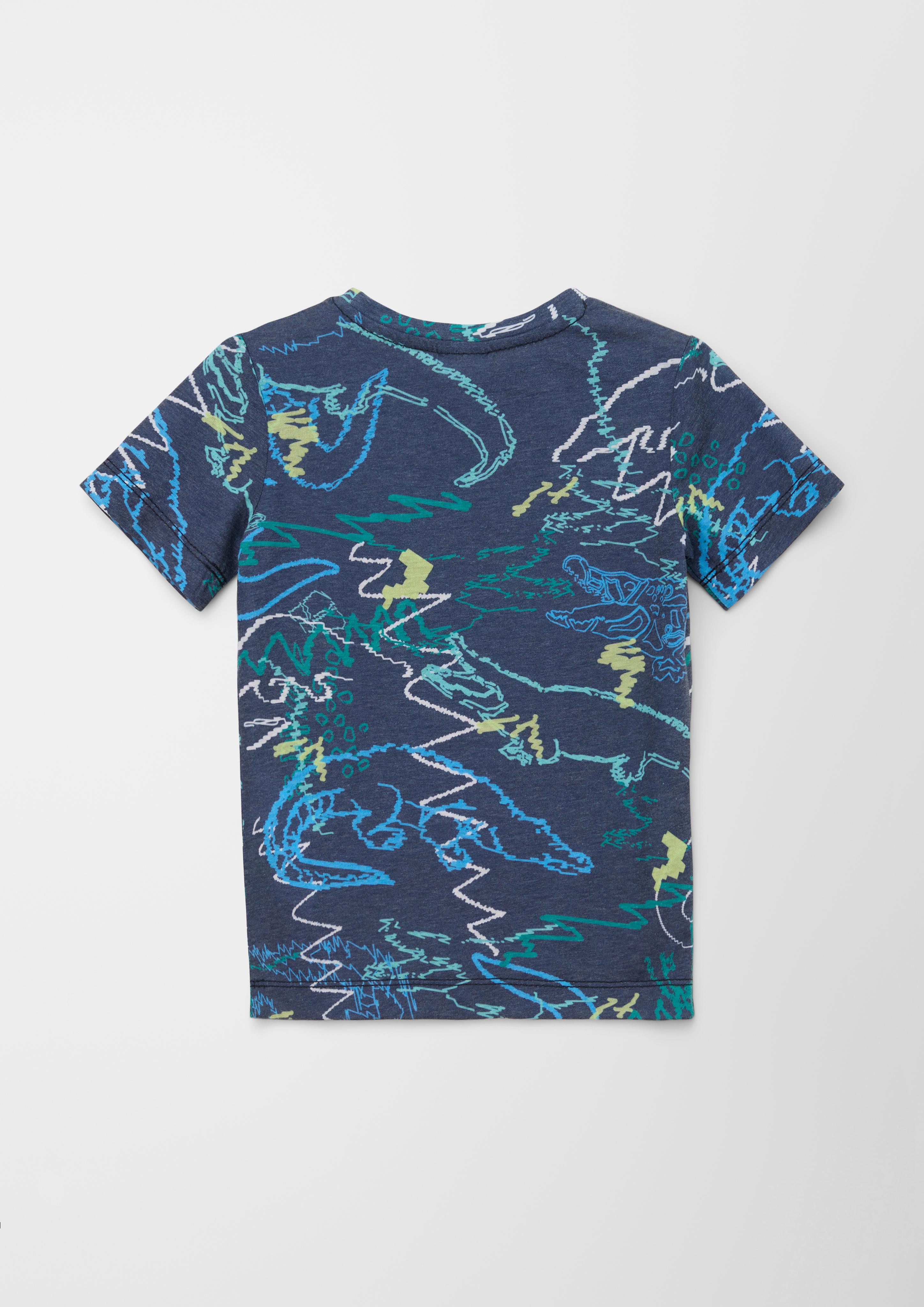 T-Shirt mit Alloverprint  2130663-59A3