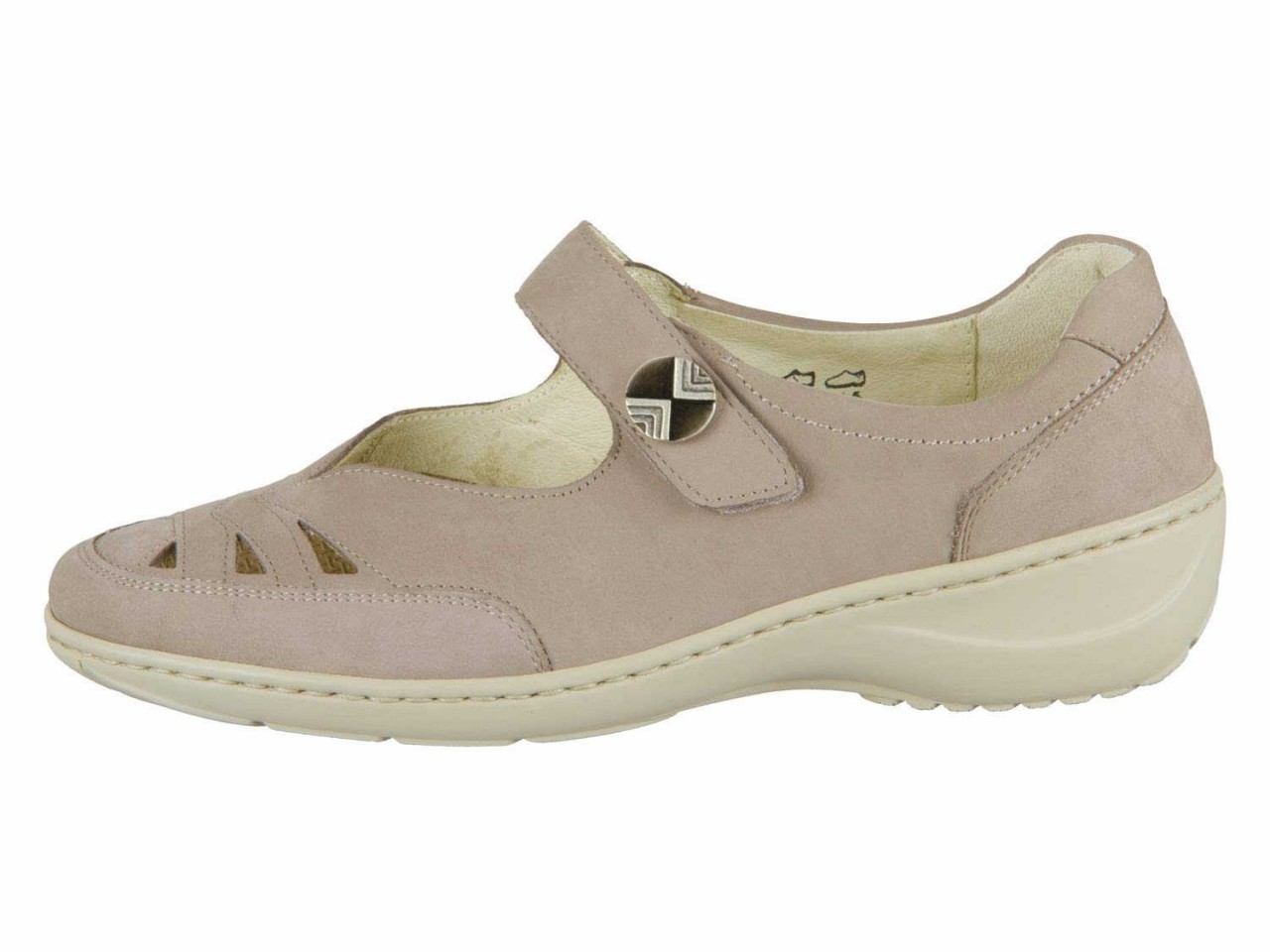 WALDLÄUFER Komfort Slipper taupe 607309