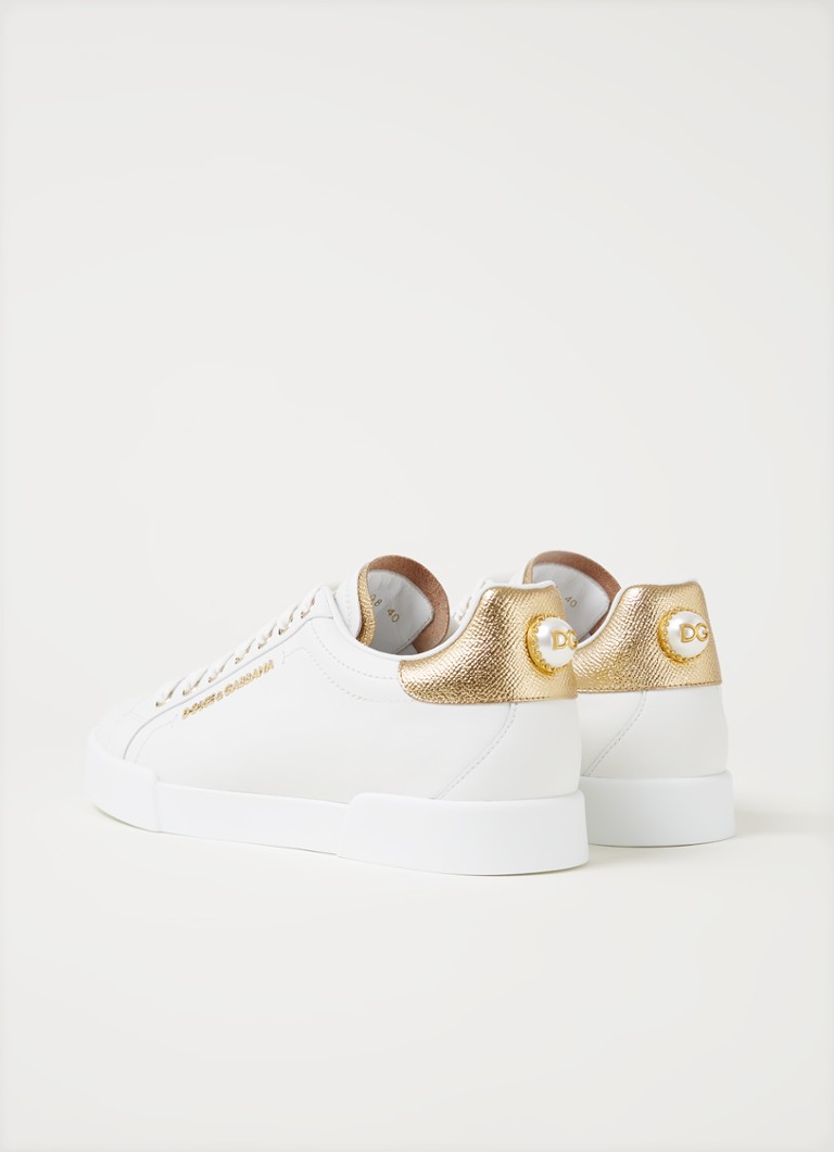 Baskets Dolce & Gabbana Portofino en cuir de veau avec détails métalliques