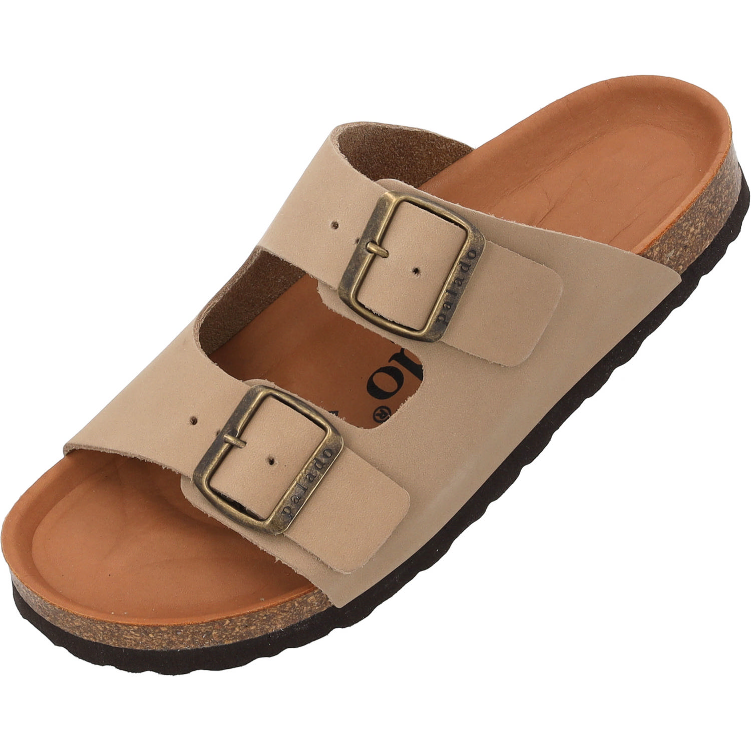 Palado Korfu Premium Leather, Pantoletten, Damen, Taupe