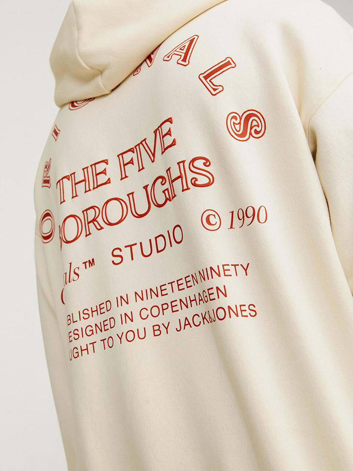 Jack & Jones Hoodie in Creme günstig kaufen