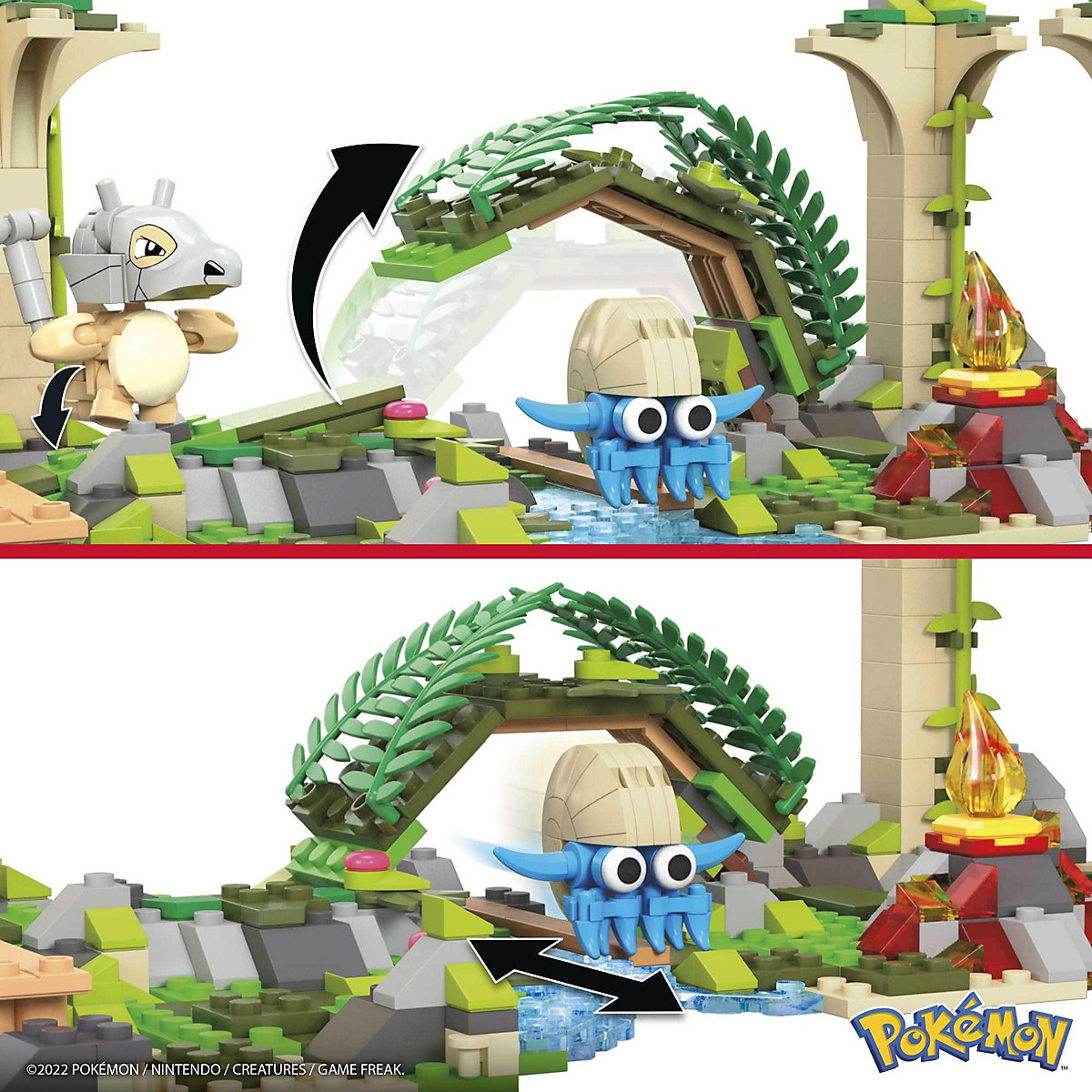 Mega Construx Pokémon Dschungel-Ruinen Bauset, Konstruktions-Spielzeug