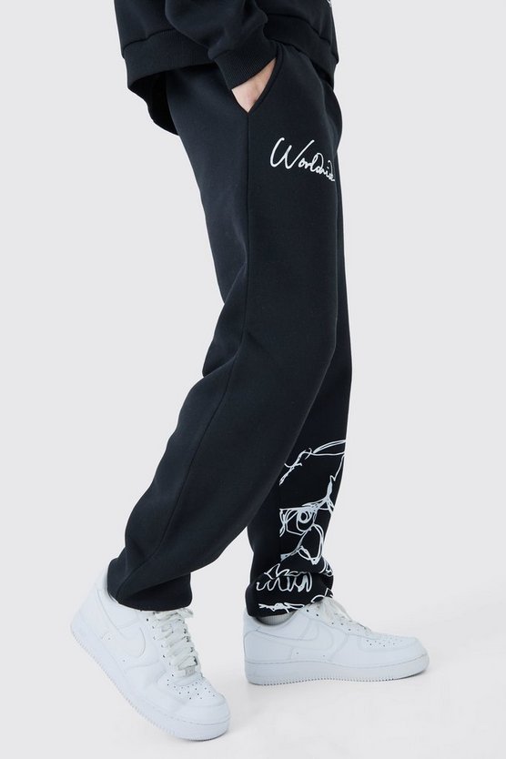 Jogginghose mit Totenkopf-Print