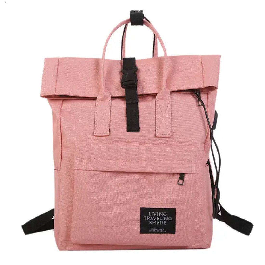 SHG Reiserucksack Rucksack Schulrucksack Sportrucksack Kurierrucksack Tagesrucksack (Rosa, Pink), Rucksack (Laptopfach) Freizeit Reise Sport Arbeit Schule Uni