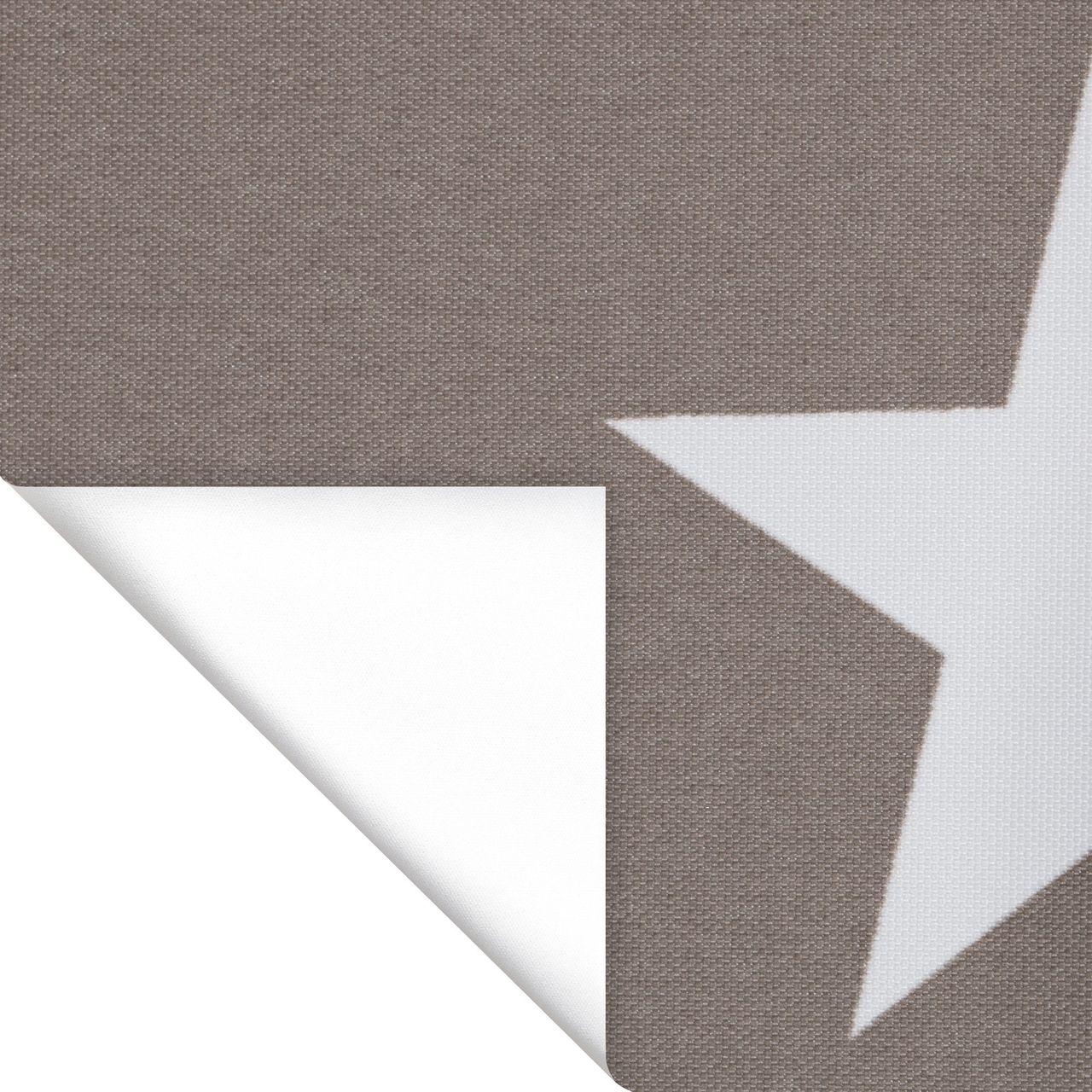 Lichtblick Rollo Klemmfix, ohne Bohren, Verdunkelung, Sterne - Grau-Weiß, 120 cm x 180 cm (B x L)