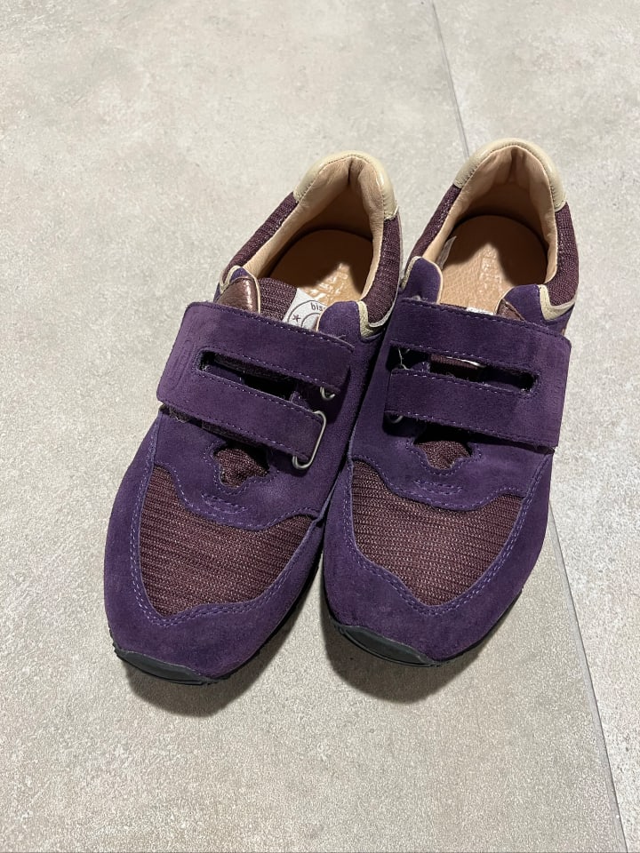 bisgaard Leder-Sneakers in Lila günstig kaufen 32
