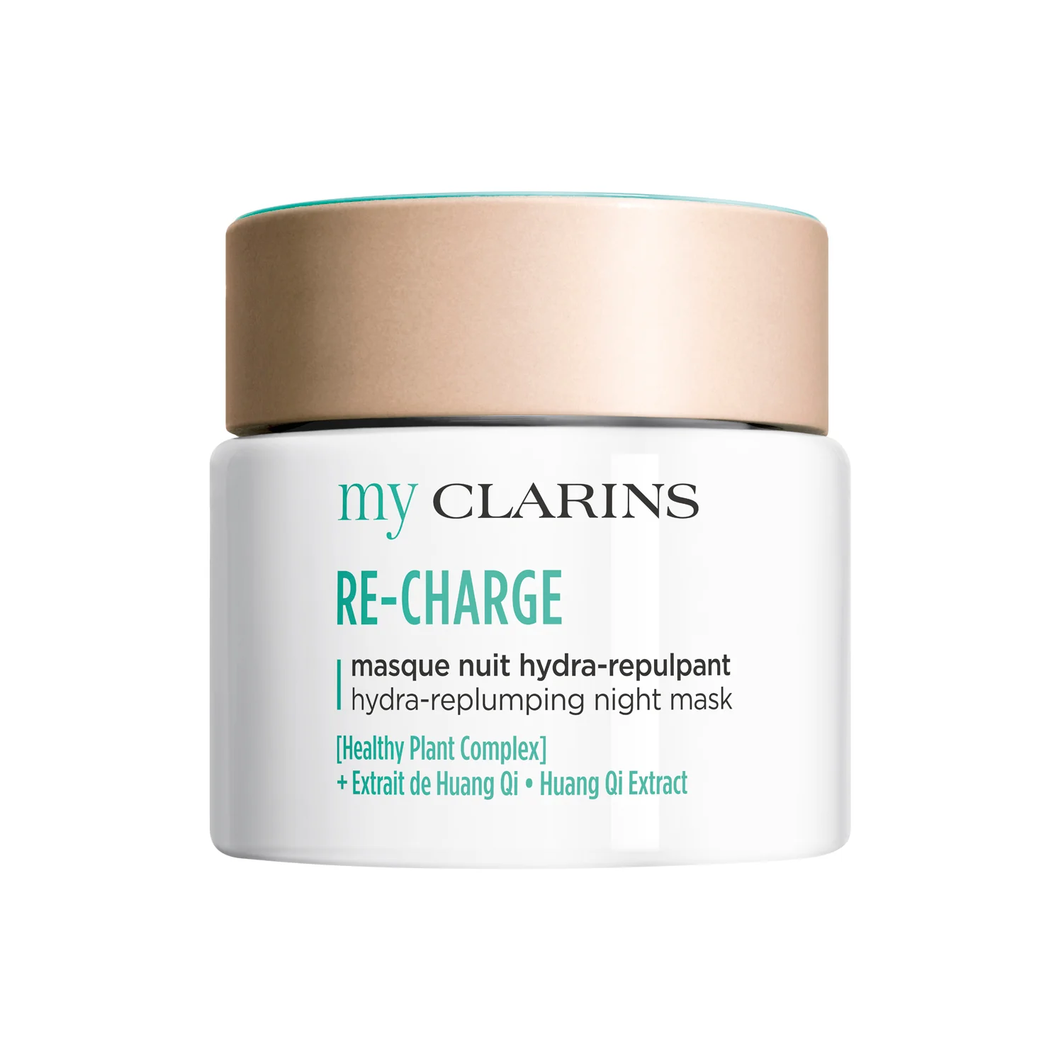MY CLARINS RE-CHARGE Masque Nuit Hydra-Repulpant - Mascarilla facial hidratante, Tratamiento facial hidratante de noche