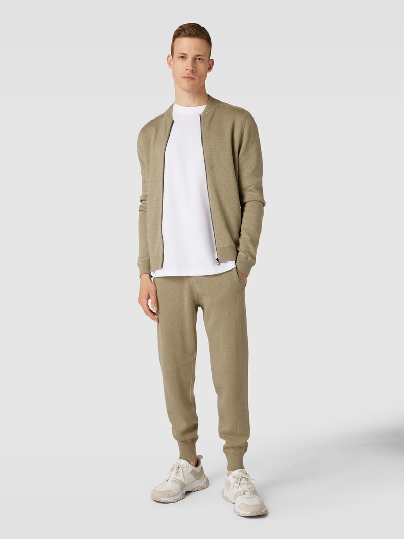 Sweatpants mit Schurwoll-Anteil Modell 'Onestino' in schilf