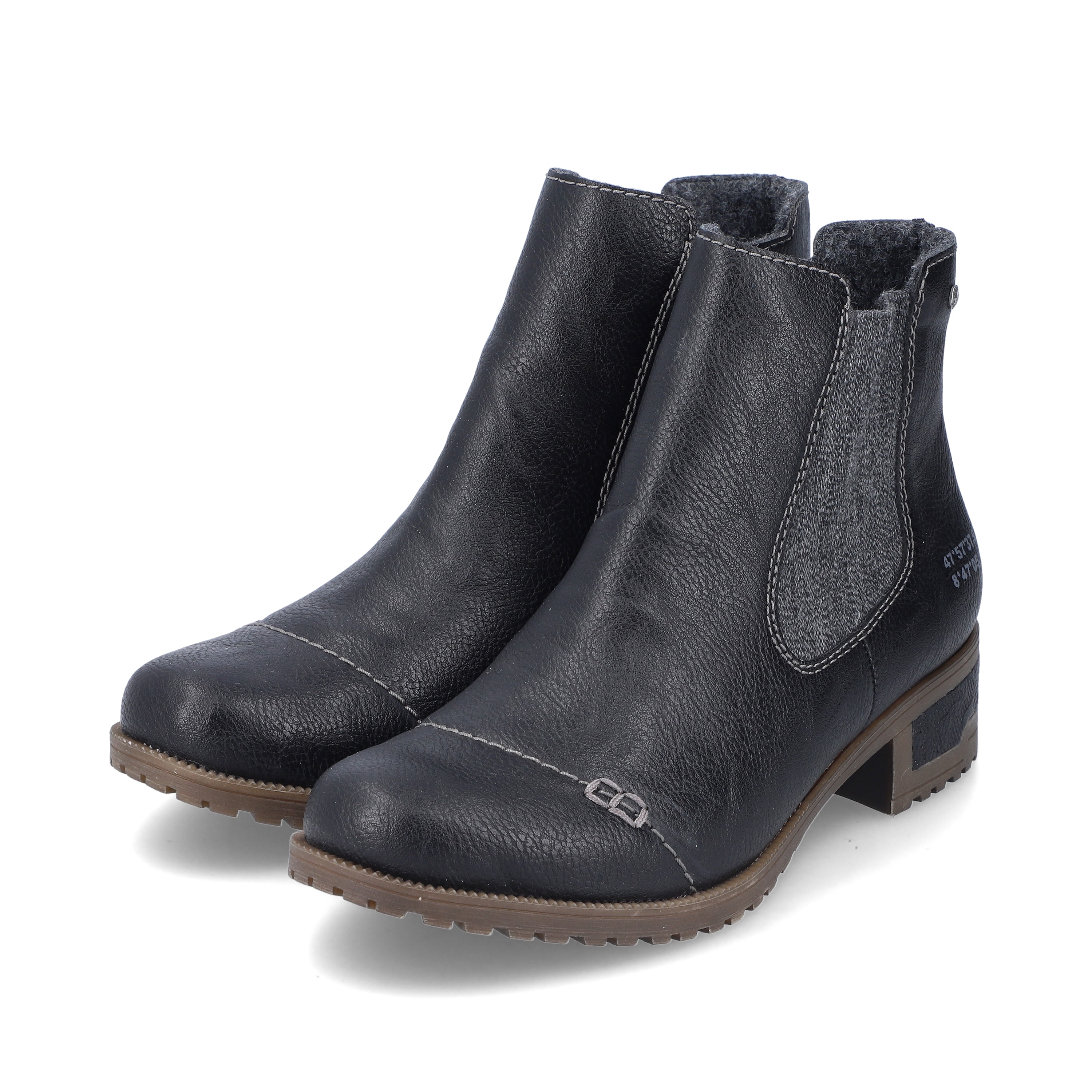 Rieker Damen Chelsea Boots asphaltschwarz