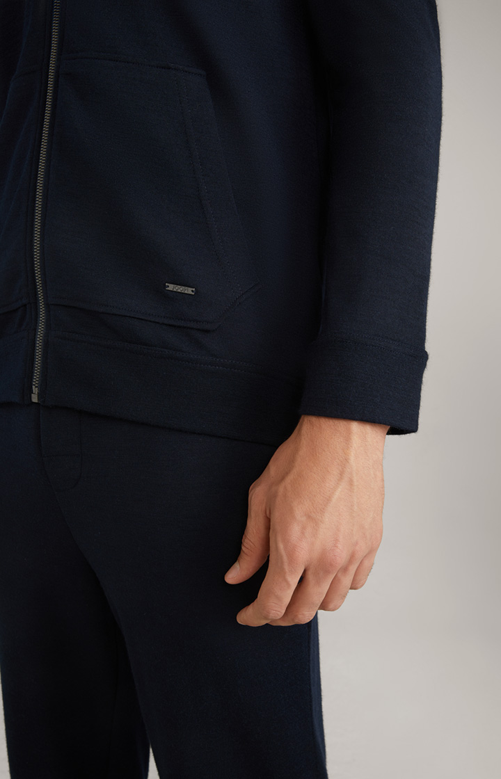Loungewear Sweatjacke in Dark Blue