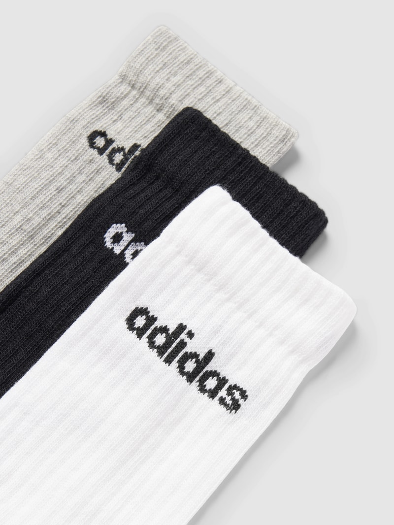 Socken mit Label-Detail im 3er-Pack in mittelgrau