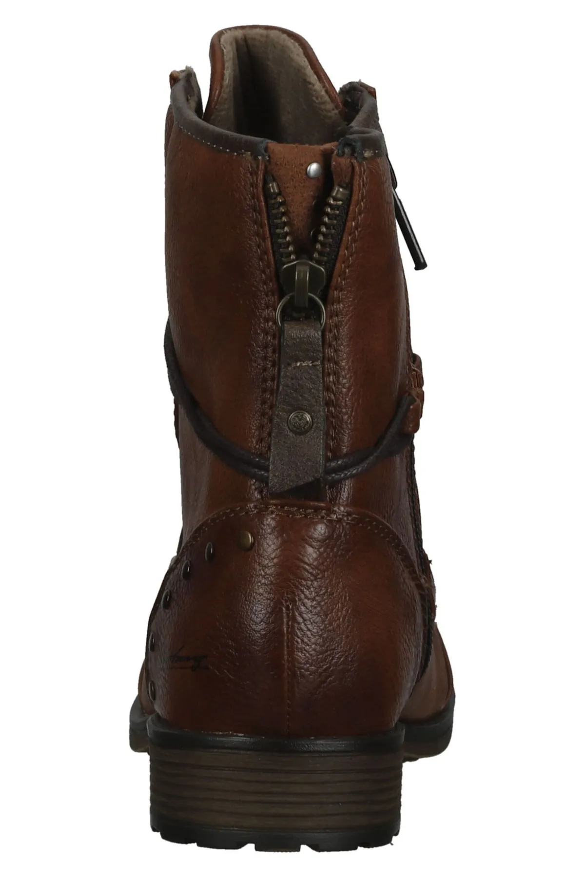 Mustang  Stiefelette - Braun - Blockabsatz
