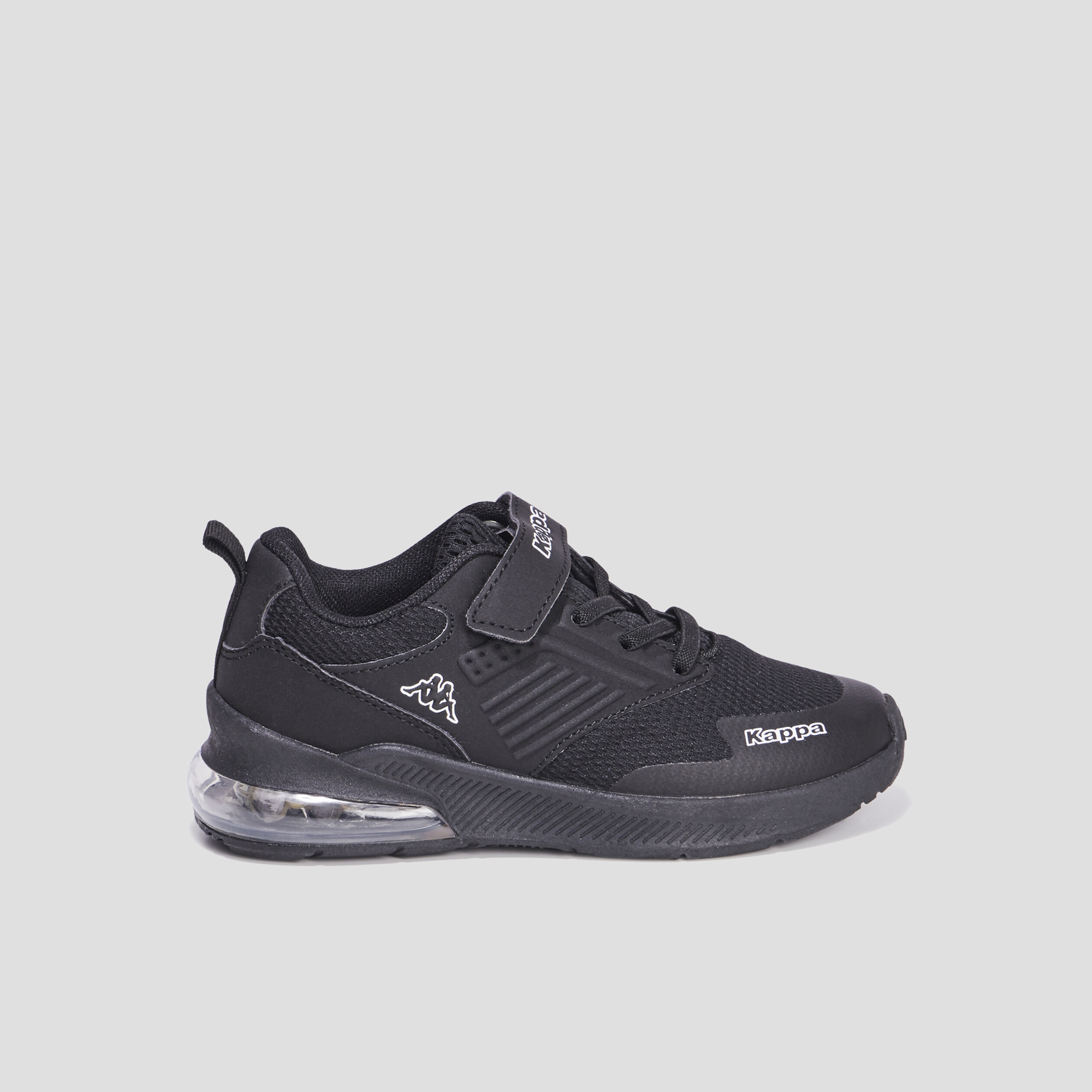 Baskets running à scratchs Kappa Myagi noir garçon | La Halle