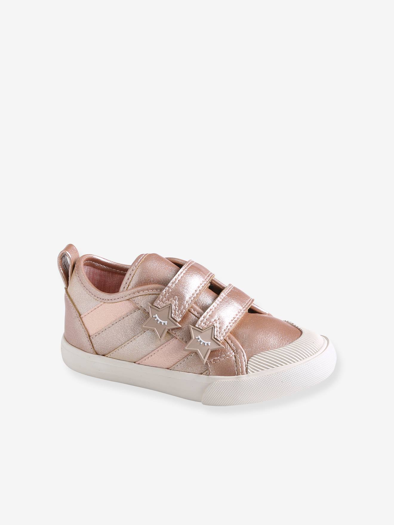 Vertbaudet Mädchen Sneakers mit Klettverschluss - rosa