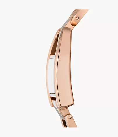 Fossil Uhr Harwell 3-Zeiger-Werk Edelstahl roségoldfarben