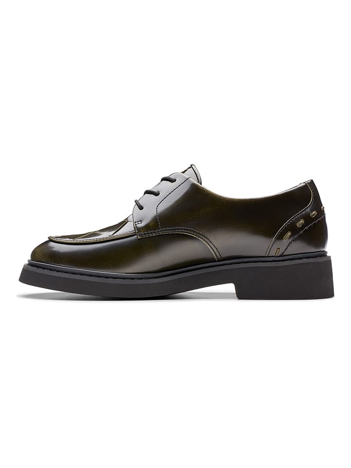 Clarks Leder-Schnürschuhe ''Splend Weave'' in Braun günstig kaufen