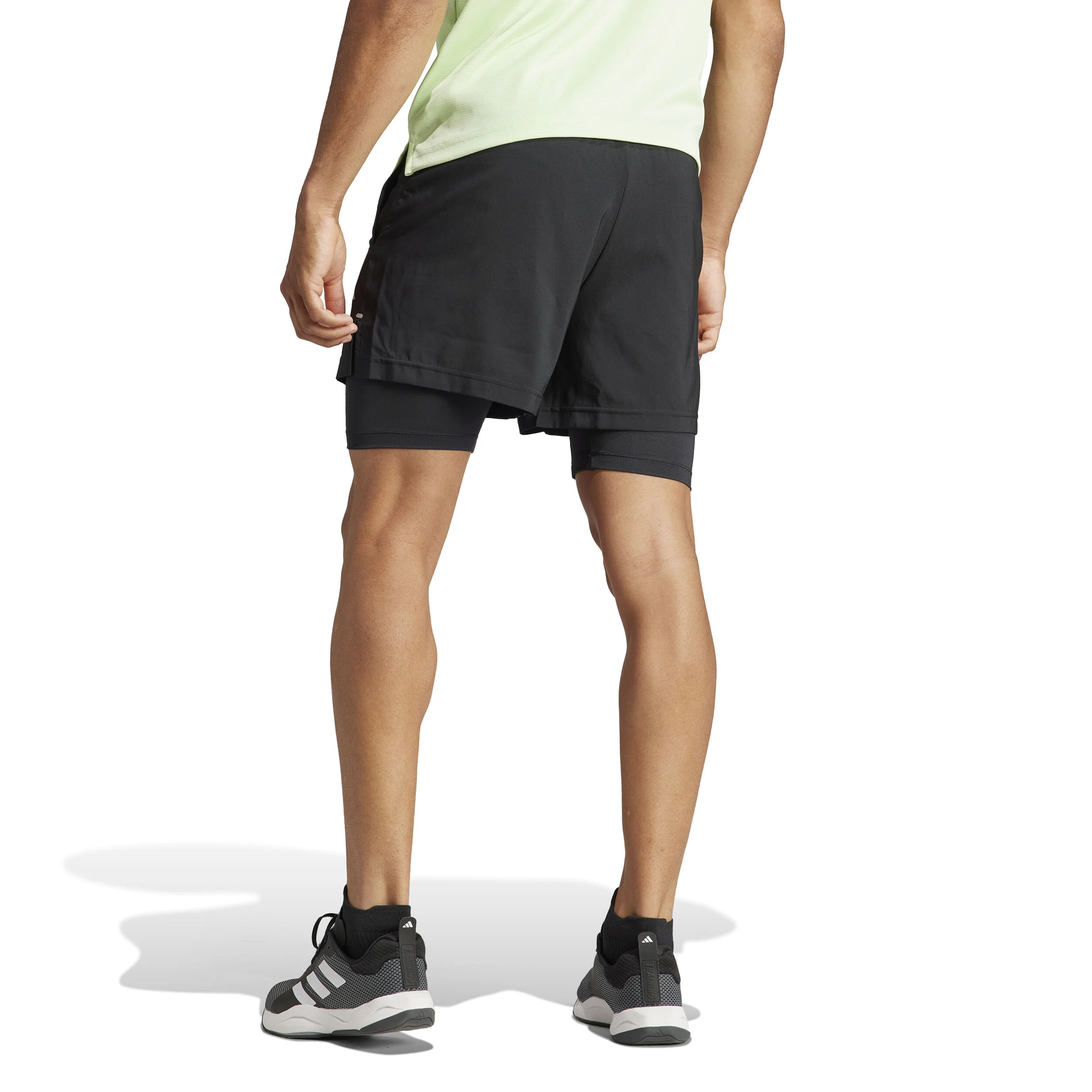Woven 2in1 Shorts Herren - Schwarz