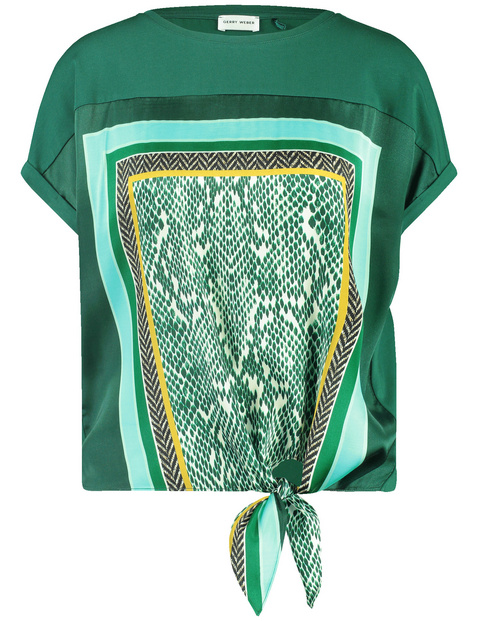 Blusenshirt mit Knotendetail