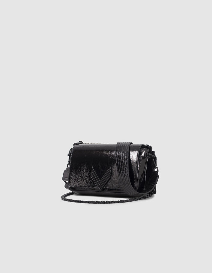 Le 111 CENTRAL PARK noir cuir verni Femme