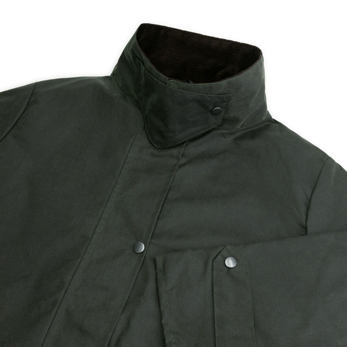 MGO Abby Olive Damen lange Wachsjacke