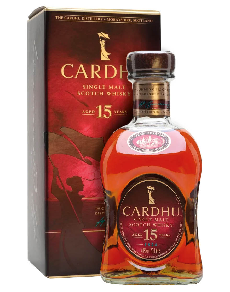 Speyside Single Malt Scotch Whisky Aged 15 Years Cardhu 0,7 ℓ, En Étui